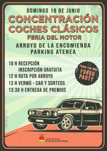 Concentración de coches clásicos en Arroyo de la Encomienda